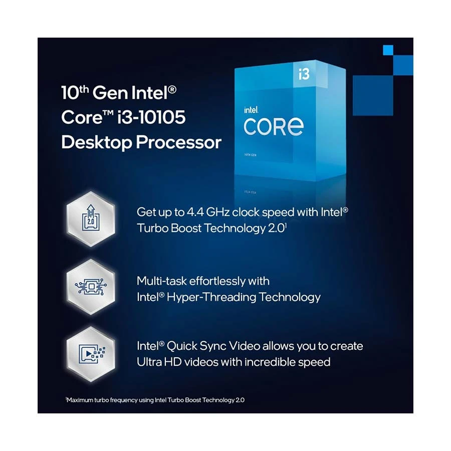 Intel 10th Gen Comet Lake Core i3 10105 Processor